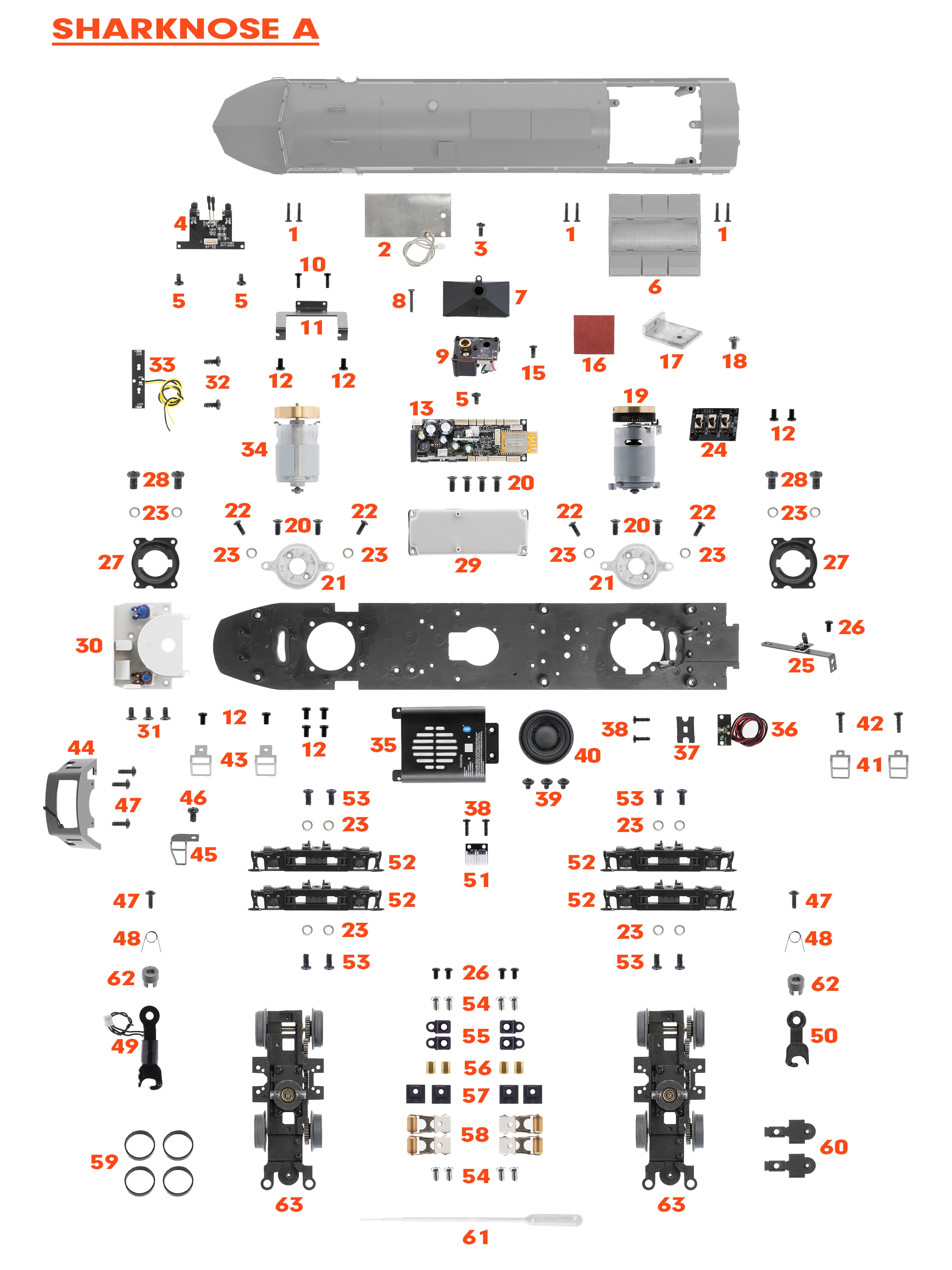 Ｎｏ．497様 Pennsylvania Sharknose AA Set PARTS BREAKDOWN